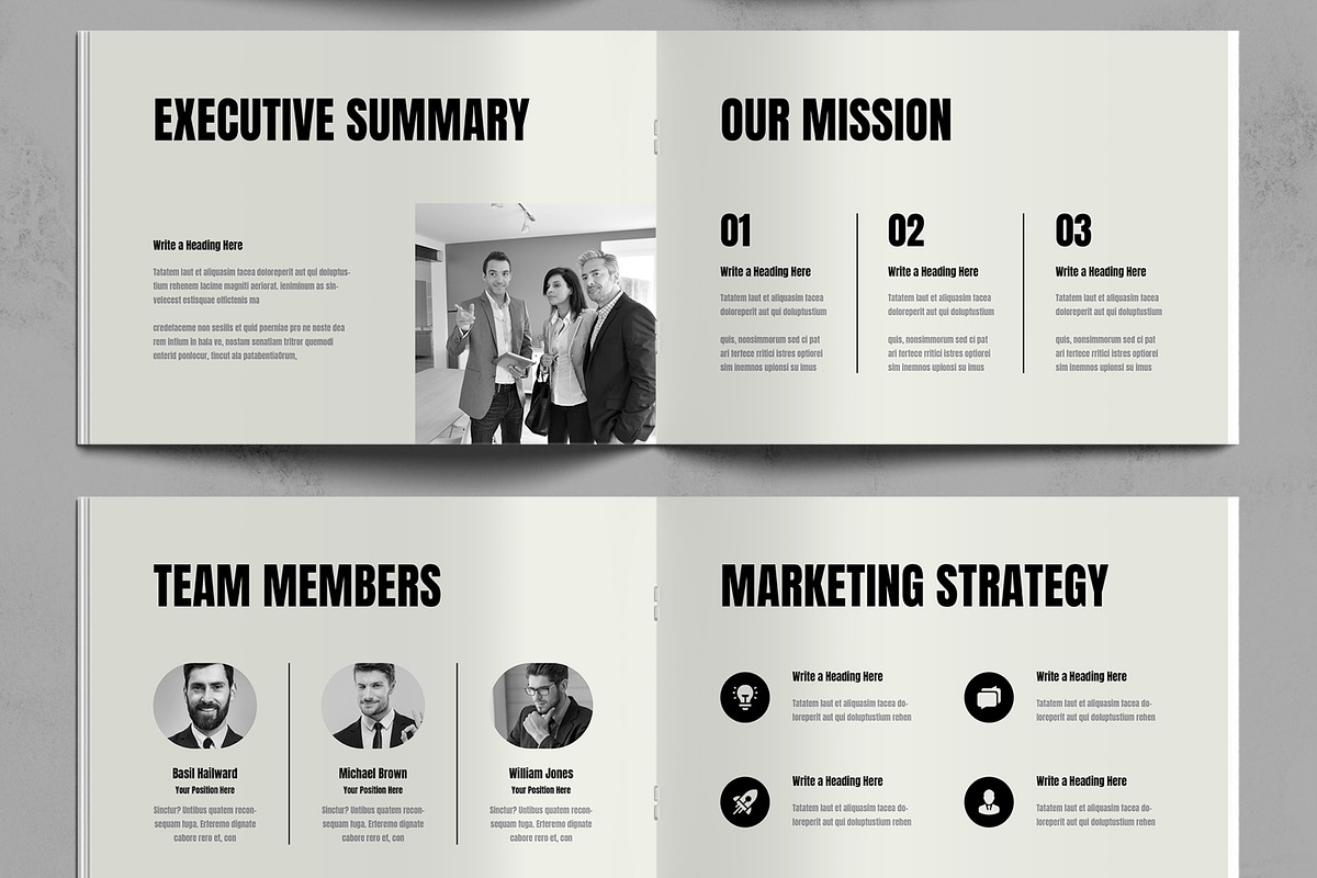 Marketing Strategy Business Plan, a Brochure Template by ContestDesign (Photo 3 of 5)