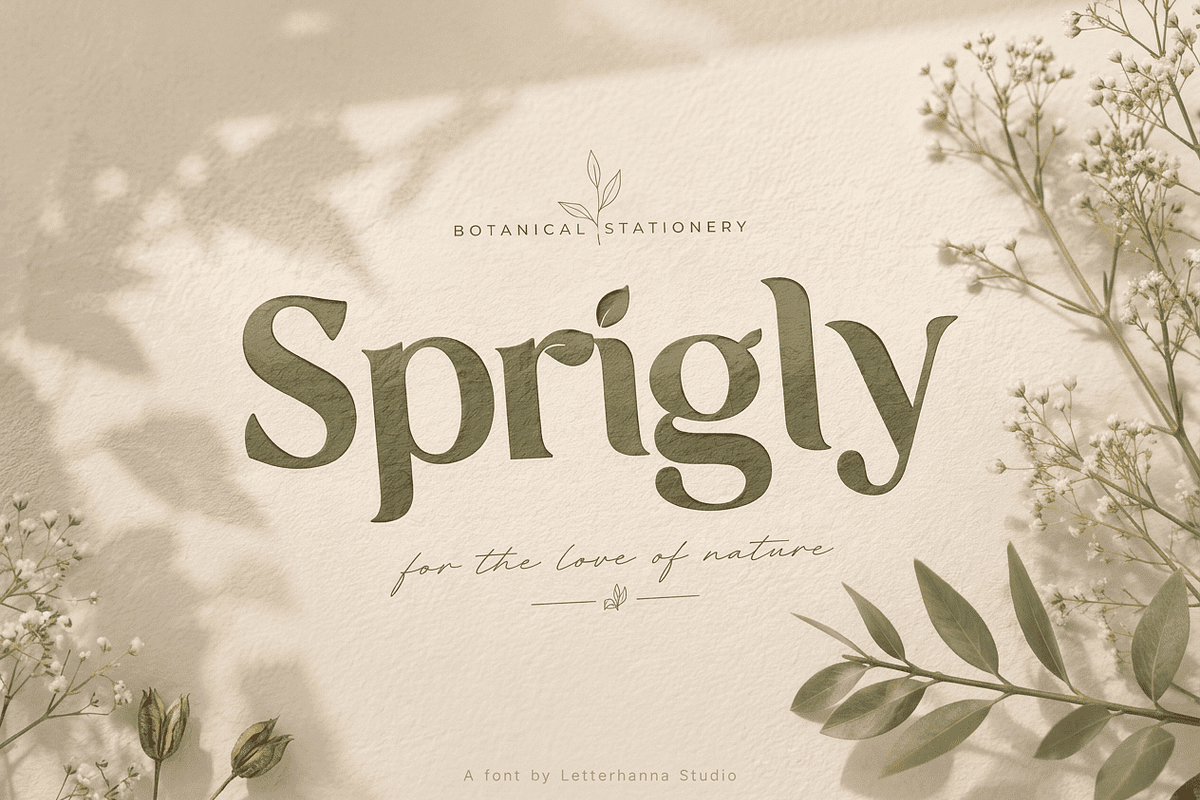 Ekainos Font: Nature Botanical Serif, a Serif Font by Letterhanna Studio (Photo 6 of 9)