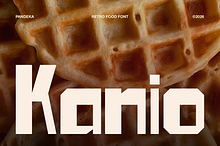 Kanio - Retro Food Font