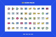 Chat icons, an Outline Icon by Wencory (Thumbnail 1 of 2)