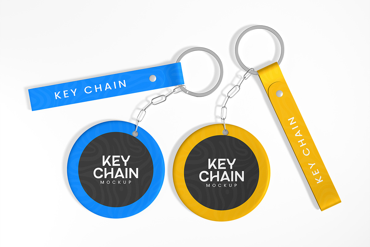 Keychain Mockup Set Template, a Product Mockup by graphypix (Photo 1 of 4)