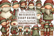 Funny Christmas Gnome Clipart, an Illustration by Sublimation Artist (Thumbnail 1 of 6)