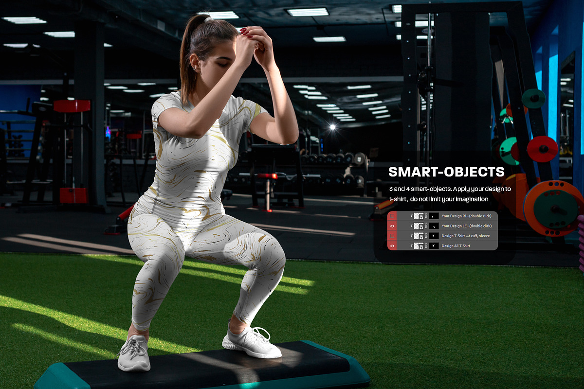 Sports T-Shirts and Leggings Mockups, a Shirt Mockup by Grow Design Craft Studio (Photo 5 of 7)