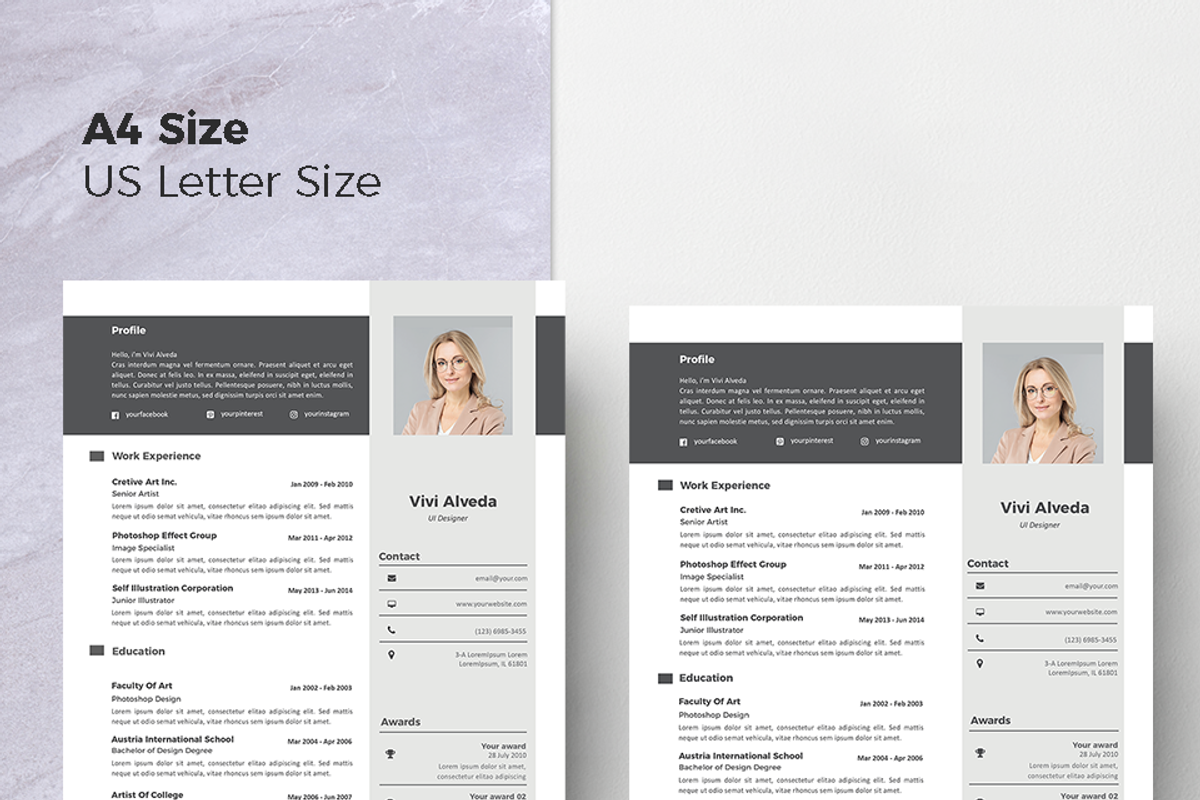 Vol.57 Resume & CV Template, a Resume Template by Hito Graphic (Photo 7 of 8)