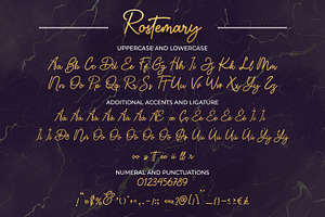 Rostemary - Elegant Monoline Font