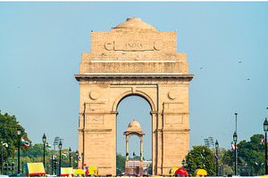 The india gate a war memorial in new delhi india featuring india, delhi, and, an Architecture Photo by Leonid Andronov