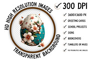 Whimsical Easter Egg Clipart Png, an Illustration by Craft Nest (Thumbnail 2 of 10)