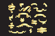 Ribbons Golden, Red, White Colors, an Object Graphic by Plaid4You (Thumbnail 3 of 6)