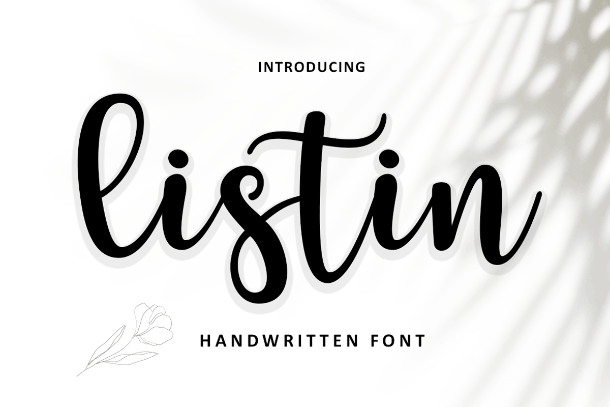 Listin Script, a Script Font by Madjack.font