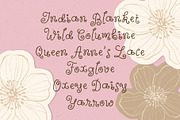 Wildflower Garden | Whimsical Font, a Handwritten Font by type peace (Thumbnail 8 of 14)