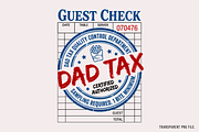 Dad Tax Quality Control Department, an Object Illustration by Clipart Bloom (Thumbnail 1 of 3)