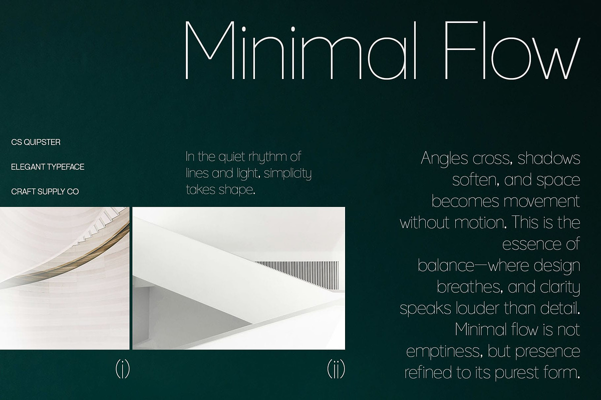 CS Quipster – Thin Geometric Sans, a Sans Serif Font by Craft Supply Co. (Photo 6 of 8)