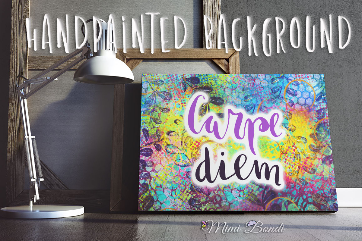 Handpainted abstract background 9, an Illustration by Mimi Bondi Studio (Photo 4 of 6)