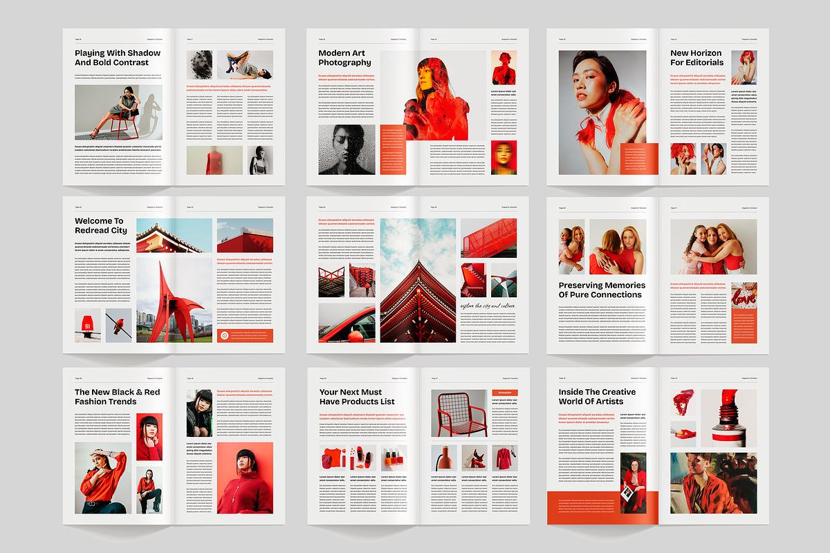Magazine | Canva & InDesign, a Magazine Template by Leaflove (Photo 2 of 10)