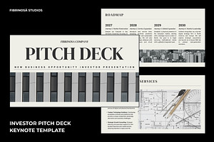 Investor Pitch Deck Keynote, a Presentation Template by FIBRINOSÄ