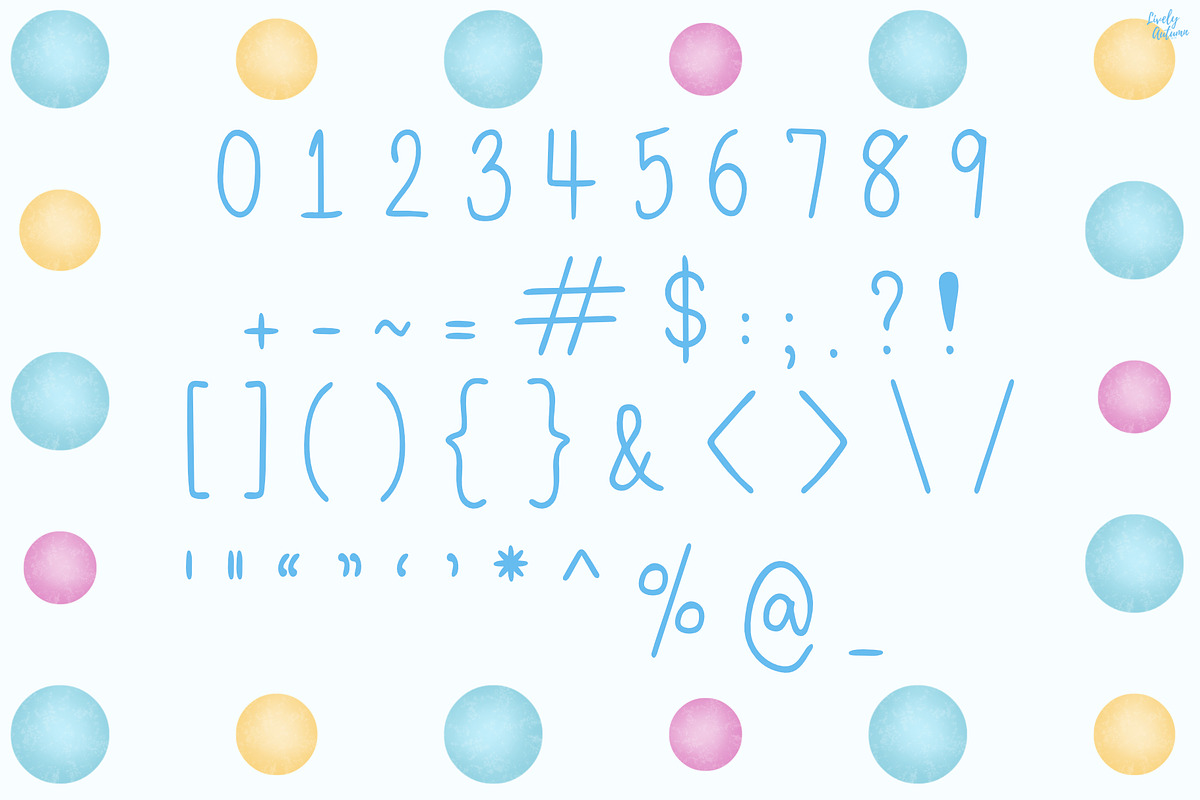 Mochi | Cute Handwriting Font, a Handwritten Font by LivelyAutumn11.11 (Photo 3 of 5)