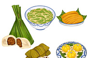 Thai Dessert Illustrations Clipart, a Food Illustration by ArtbyHien (Thumbnail 4 of 4)