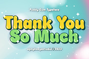 Puddy Gum - Playful Bubbly Typeface, a Sans Serif Font by agnyhasyastudio (Thumbnail 15 of 15)
