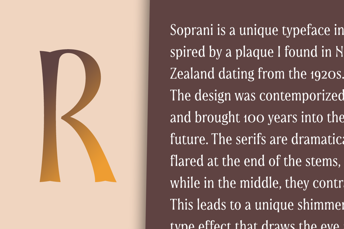 Soprani, a Sans Serif Font by insigne (Photo 2 of 5)