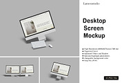 Desktop Screen Mockup, a Device Mockup by lamorastudio (Thumbnail 1 of 11)