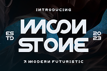 Moonstone - Modern Techno Font