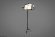 Vintage music stand, a Furniture 3D Model by Snji | 3D Models (Thumbnail 9 of 12)