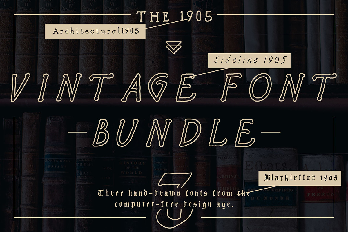 Vintage font bundle - hand lettered, a Serif Font by Jeffry Macpherson Visuals (Photo 2 of 11)