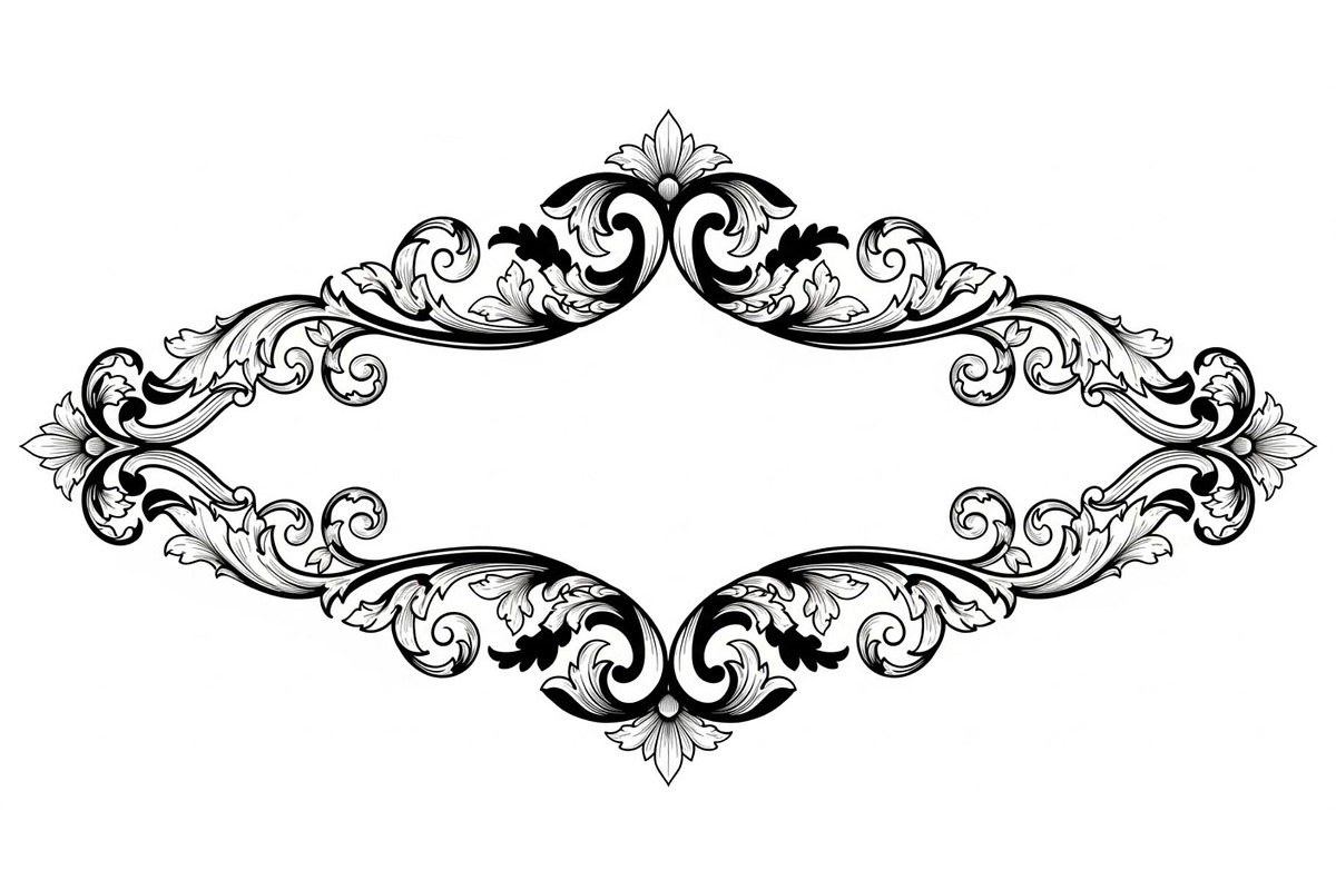 Laser Cut Frame Design SVG, an Illustration by hafijul (Photo 3 of 14)