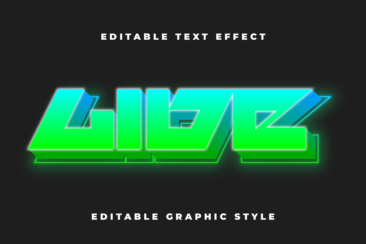 Futuristic Neon Text Effect preview 3