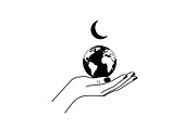 Hand Globe Silhouette Bundle, an Illustration by Designs_River (Thumbnail 2 of 31)