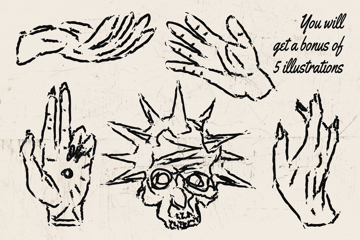 Hand Drawn Spooky Halloween Clipart, an Outline Icon by Baleee (Photo 4 of 5)