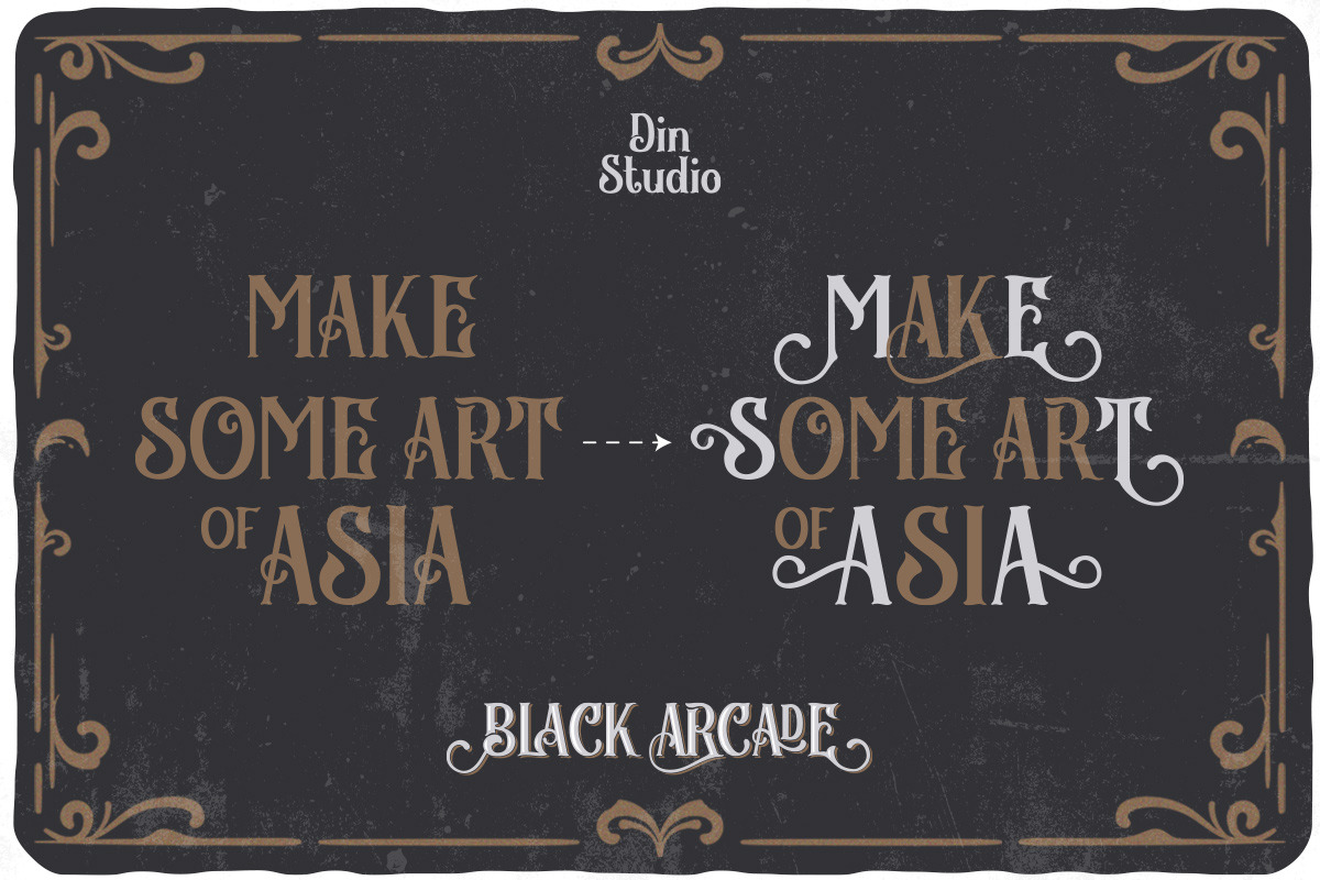 Black Arcade, a Script Font by Vintage Division (Photo 15 of 20)
