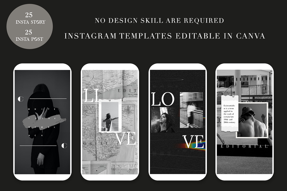 CARBON CANVA INSTAGRAM TEMPLATES, a Social Media Template by IsikChic (Photo 6 of 8)