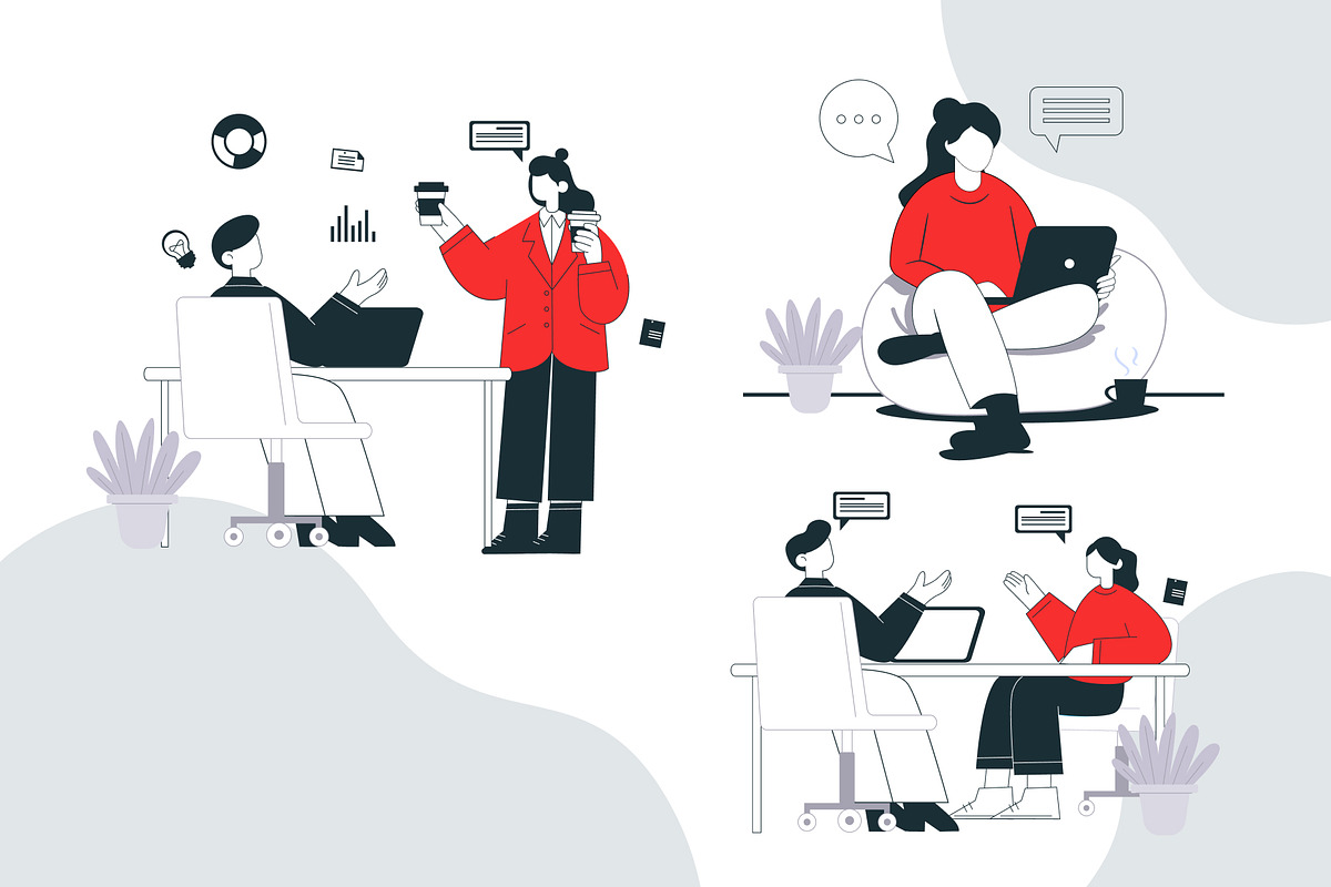 Premium Flat Illustration, a Work Illustration by Raytas Studio (Photo 7 of 8)