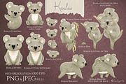 Koalas Collection | 22 Elements, an Animal Illustration by Jen Digital Art (Thumbnail 2 of 7)