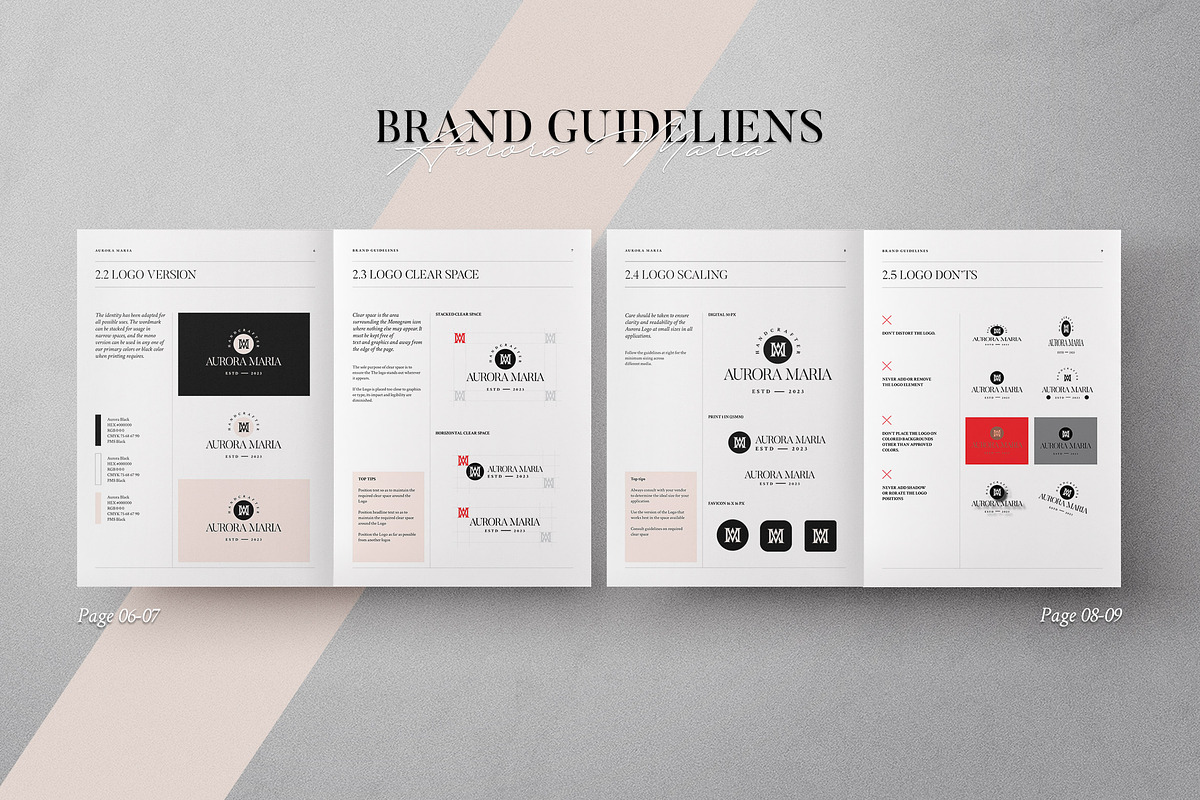 Brand Guidelines, a Brochure Template by Proonty (Photo 3 of 9)