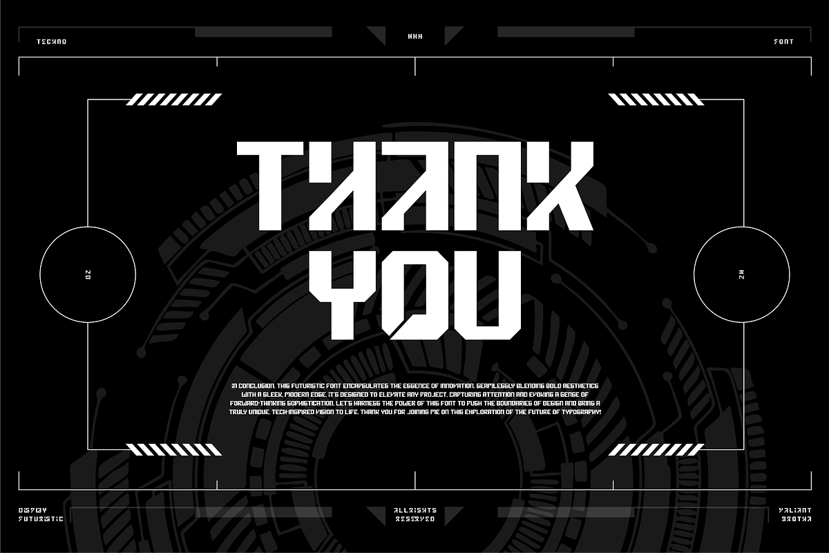 VB Aventor - Futuristic Font, a Sans Serif Font by VALIANTBROTHA (Photo 10 of 10)
