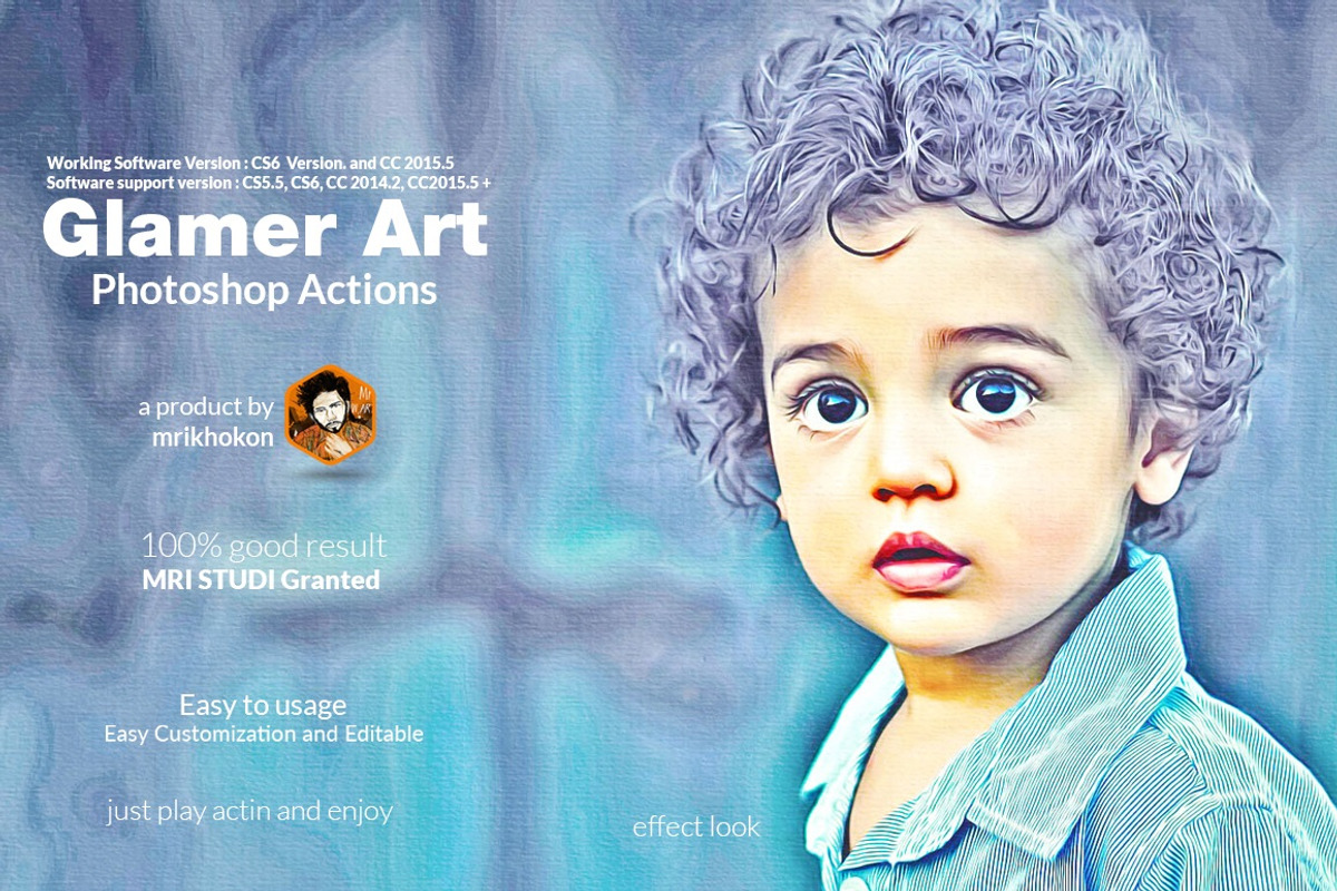 Glamour Photoshop Actions, an Action Add-On by MRI STUDIO (Photo 2 of 10)