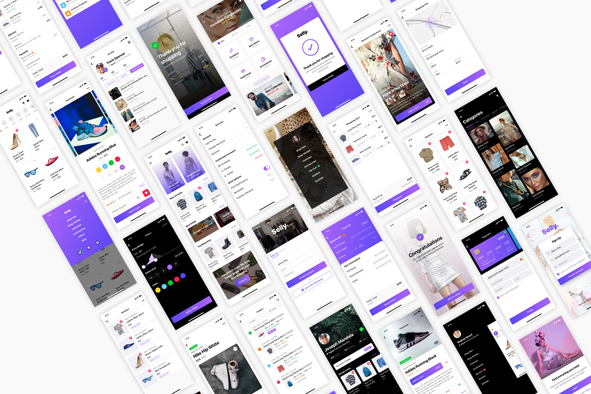 E-commerce Mobile UI Kit, an UI Kit Template by flr.24 (Photo 2 of 2)