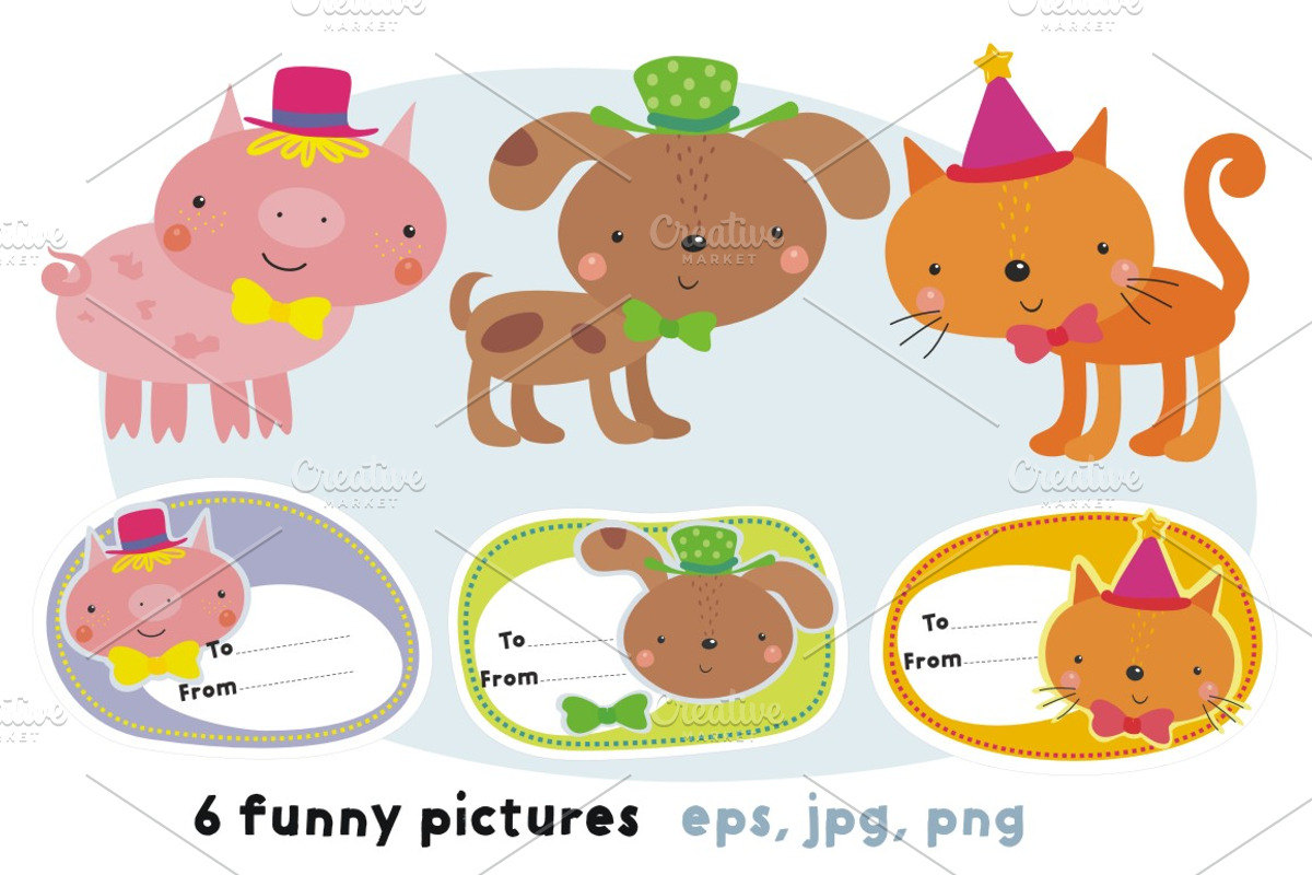 Set Let's be friends, a Work Illustration by Svetlana Loseva (Photo 4 of 8)