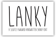 Lanky, a Sans Serif Font by North Eighty (Thumbnail 1 of 3)