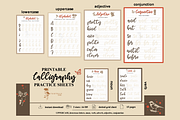 Calligraphy Practice Sheet Digital, a Stationery Template by The Tran Studio (Thumbnail 3 of 4)