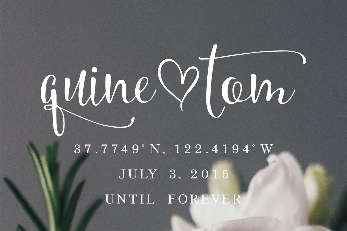 Sifted Wedding Font preview 5