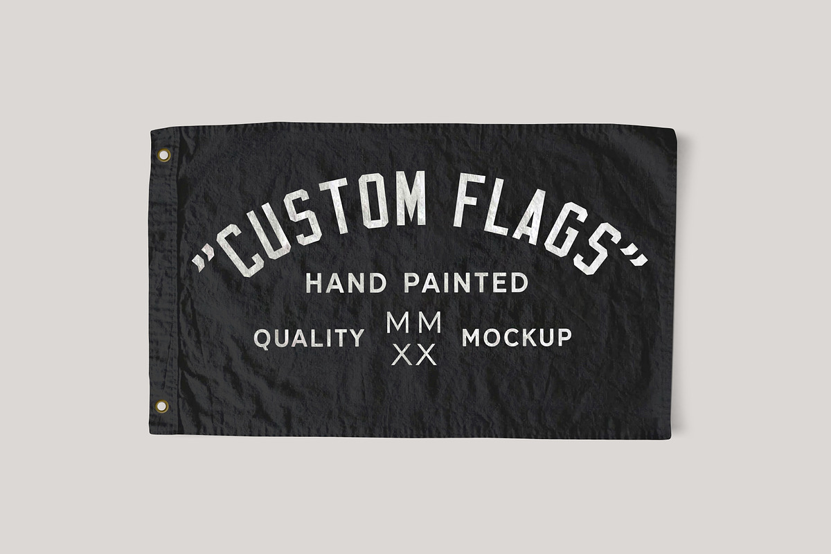 Vintage Custom Flag Mockup, a Household Mockup by TIFFS (Photo 5 of 6)