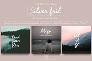 SILVER FOIL WORD OVERLAYS, a Graphic by Illumineer Media & Design (Thumbnail 3 of 7)