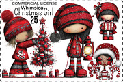 Whimsical Christmas Girl Clipart Bun, a Healthcare Illustration by SVGArt (Thumbnail 1 of 9)