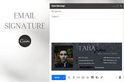 Email Signature Canva Template, an Email Template by tahananeart (Thumbnail 1 of 7)