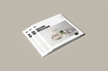 Square Brochure Mockup, a Books & Magazine Mockup by xavier_studio