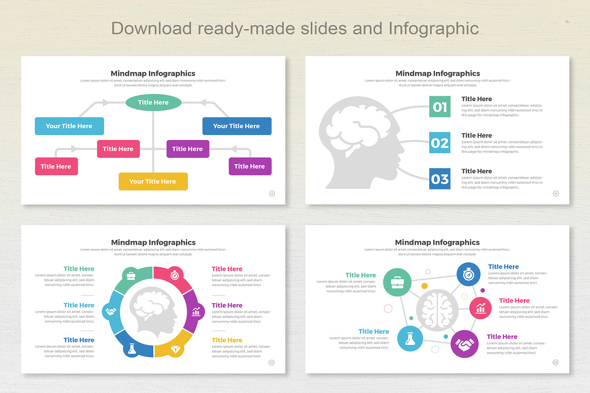 Mindmap Infographic Keynote, a Templates & Theme by Mighty-Slide (Photo 6 of 7)