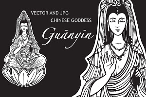 Guanyin Chinese Goddess of charity. 